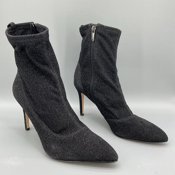 Sam Edelman Women’s Olson Stretch Boots Metallic Black Size 9M - Picture 1 of 10